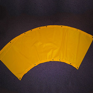 American Fabric Filter manufactures custom vinyl catch cloths for installation under conveyors, providing a cleaner environment.